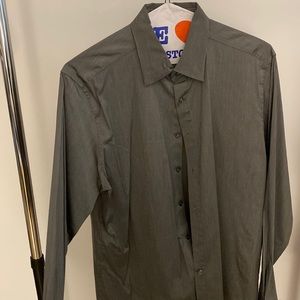 Grey theory button down